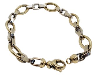 Ladies 14K White & Yellow Gold Chain Link Bracelet 8.1 DWT (bag 3)