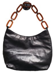 Ladies DESMO Made In Italy Black Leather Italy Should Bag