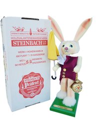 Steinbach Germany Adrian Taron The White Rabbit Nutcracker In Original Box-Ltd Ed 4518 Of 10000 (Lot EEE)