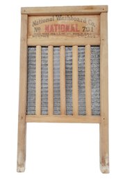 Vintage National Washboard Co Washboard 701 Wood & Zinc