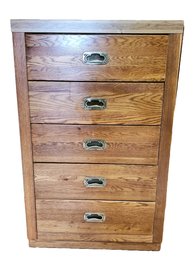 Vintage MCM Young Hinkle Five Drawer Passport Wood Dresser