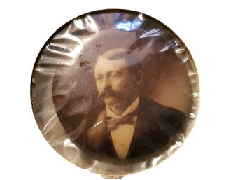 Antique Late 1800s Matthew Quay Pictorial Political Pinback Button