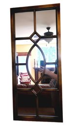 Handsome Antiqued Bronze Finish Wall Mirror