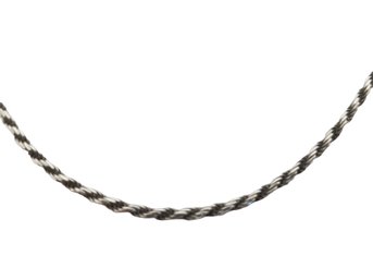 Fine Italian Silver Rope Chain Necklace 20'