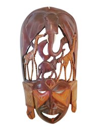 African Handmade Carved Wooden Tribal Mask