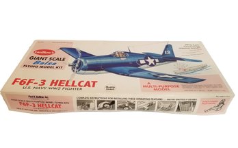 Guillow's Giant Scale Balsa Flying Model Kit F6F-3 Hellcat U.S. Navy WW2 Fighter