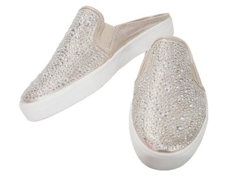 Ladies INC International Concepts Rhinestone Studded Casual Slip Ons - Size 9