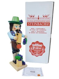 Steinbach Germany Wine Grower Handcrafted Nutcracker With COA In Original Box (Lot KKK)