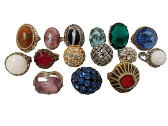 15 Large Colorful Statement Rings & Toe Rings