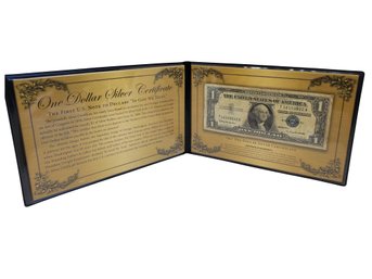 Rare 1957B $1 Silver Certificate 1st Note To Declare In God We Trust In Presentation Binder