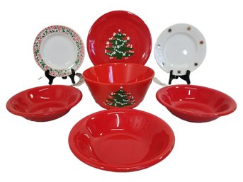 Waechtersbach Germany Mixing Bowl & Dinner Plate, Pier 1 Dessert Plates & Holiday Plates