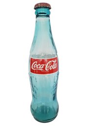 Vintage 1998 Jumbo Oversized COCA COLA Glass Bottle With Metal Cap