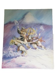 Unframed Frank Frazetta Lord Of The Rings Painting On Canvas