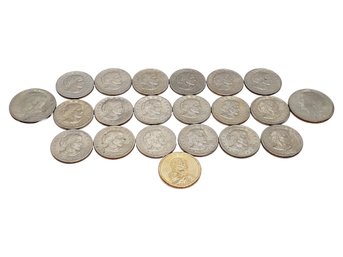 Sacagawea Dollar, Kenney Halves, Susan B. Anthony Dollar Rounds Coin Assortment