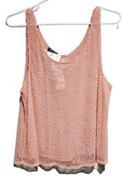 NOS Georgio Armani Italy Pale Pink Beaded Camisole Top Ladies Size 4 / 40 EU With Tags