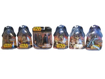 2005 Star Wars Revenge Of The Sith: Chewbacca, Mace Windu, Yoda, Obi-wan Kenobi, General Grievous, A Skywalker