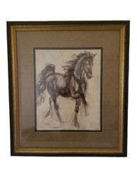 Framed 'High Steppin' Art Print By Karen Dupre