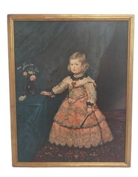Framed 'the Infanta Margarita Teresa Of Spain' By Diego Velasquez Art Print