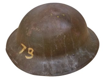 Antique World War I WWI Heavy Steel US Army 73th Artillery Division Combat Helmet World War 1