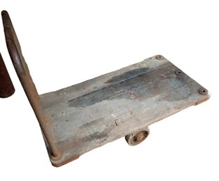 Antique Heavy Duty Wood Utilty Cart