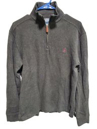 Men's POLO By Ralph Lauren Size Small Quarter Zip Gray Pullover - Cotton