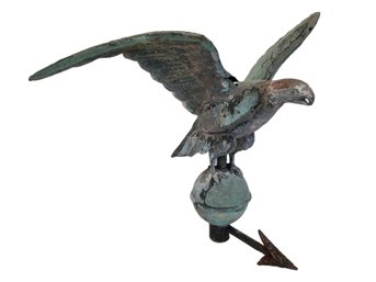 Antique Copper & Brass Eagle Weathervane Top