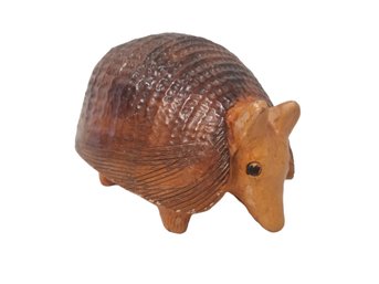 Vintage Ceramic Hand Painted Armadillo Coin Bank - Made In Colombia