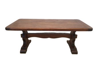 Vintage Wooden Pine Coffee Table