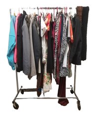 Rack Of Women's & Men's Clothing: Shirts, Dresses, Skirts, Pants & More