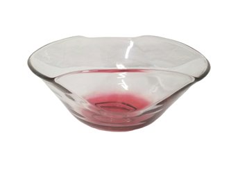 Vintage Retro 1960's Red Ombre Chip Bowl