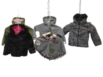 Toddler Girl's Jackets, Sweatshirt & Poncho - Assorted Sizes