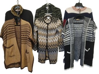 Nice Selection Of 6 Women's Sweaters - Assorted Sizes