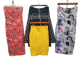 Lovely Selection Of 6 Women's Skirts Assorted Styles & Colors - Sizes XS-XL