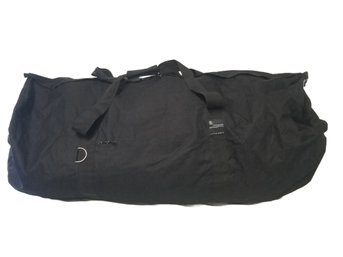 Very Large Oversized Charlie Sports Black Duffel Bag