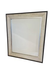 Large 26' Ivory/gold Tone  Framed Wall Mirror