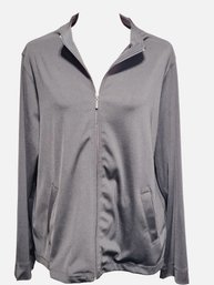 Collette Mordo By Sadimara Black Polyester Blend Ladies Lightweight Zip Up Jacket Size XL