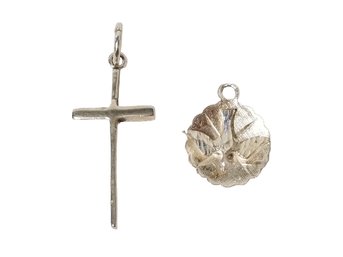 Small Sterling Silver Religious Pendants
