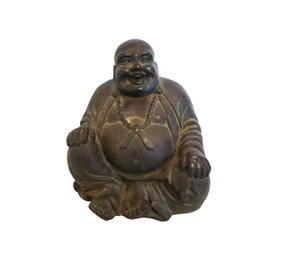 Vintage Laughing Maitreya Buddha Resin Figurine