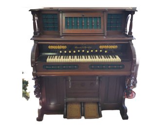 Beautiful Antique Late 1800s Mason & Hamlin Melodian Reed Pump Organ - Model 3327 - Serial Number 183033