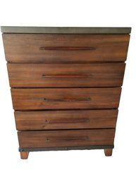 Five Drawer Wood Dresser