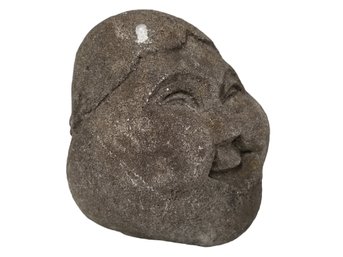 3D Garden Stone Face Sculpture