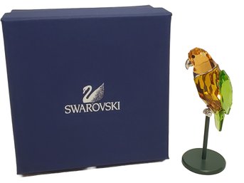 Boxed SWAROVSKI Bebetto Jonquil Crystal Tropical Bird With Stand 275574 (Lot E)