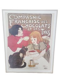 Framed Poster Advertising The Compagnie Francaise Des Chocolats Et Des Thes, C.1898