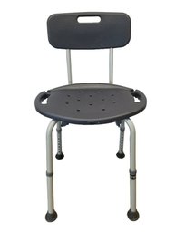 Gray Adjustable Height Shower Chair