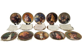 15 Norman Rockwell Collector's Plates: 'Rockwell's American Dream' Series & 'Rockwell's Rediscovered Women'