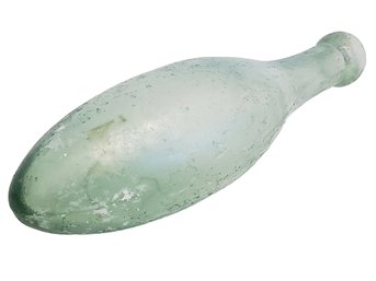 Antique Green Glass Torpedo Bottle