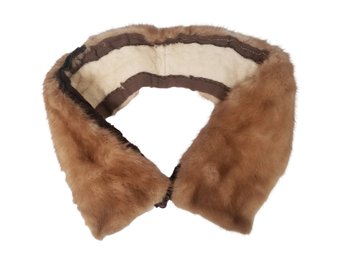 Vintage 1950's Mink Fur Collar With Clip