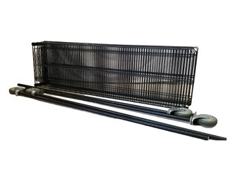 U-line Black Wire Metal 4 Shelf Shelving Unit