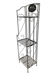 Three Shelf Bistro Bakers Rack Foldable