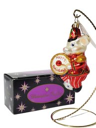 2007 Christopher Radko Marching Maxwell Blown Glass Christmas Ornament In Box  (Lot QQ)